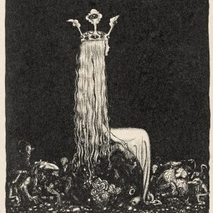 John Bauer, Księżniczka, trolle, ilustracja, litografia, sztuka skandynawska, Niezła Sztuka
