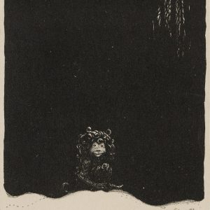 Bauer John, Humpe, trolle, litografia, ilustracja, sztuka skandynawska, Niezła Sztuka