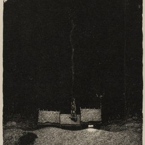 Bauer John, Wigilia, trolle, litografia, ilustracja, sztuka skandynawska, Niezła Sztuka