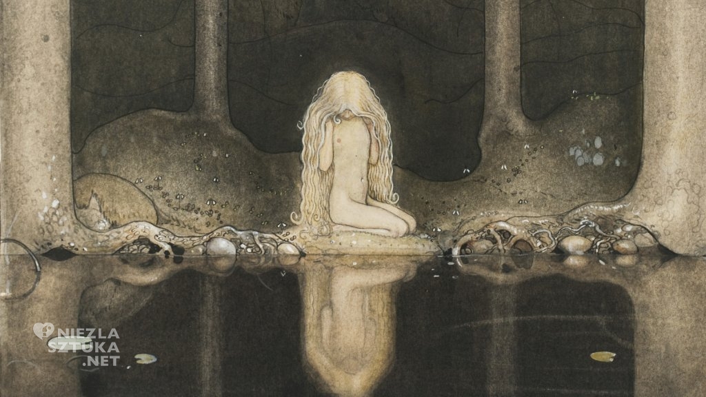 John Bauer, Księżniczka Tuvstarr, ilustracja, sztuka skandynawska, XX w., Niezła Sztuka