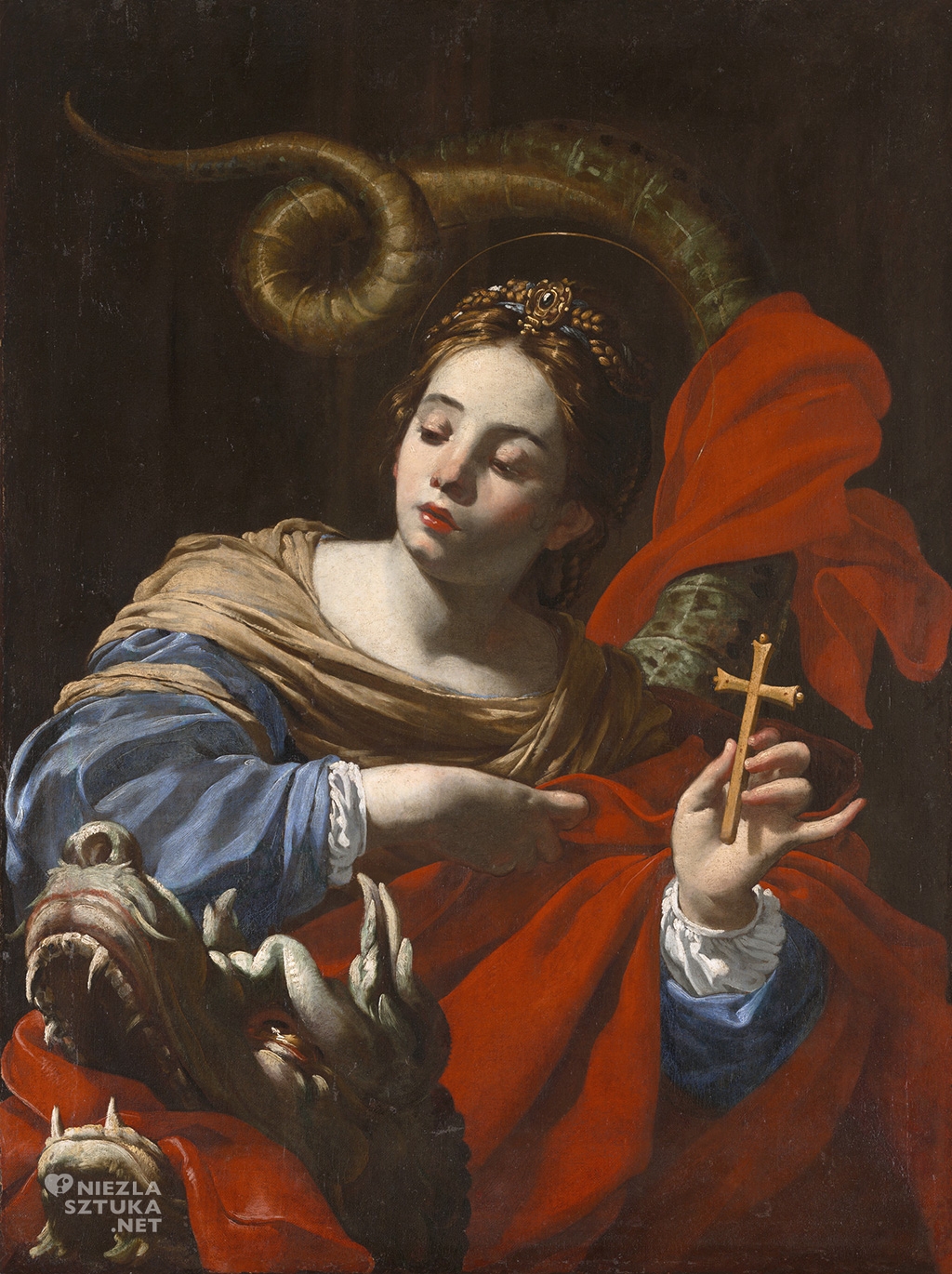Simon Vouet Święta Małgorzata, ok. 1620, Wadsworth Atheneum Museum of Art