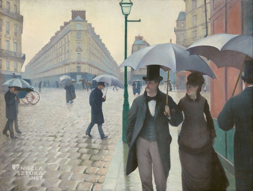 Gustave Caillebotte Paryż Deszczowy dzień