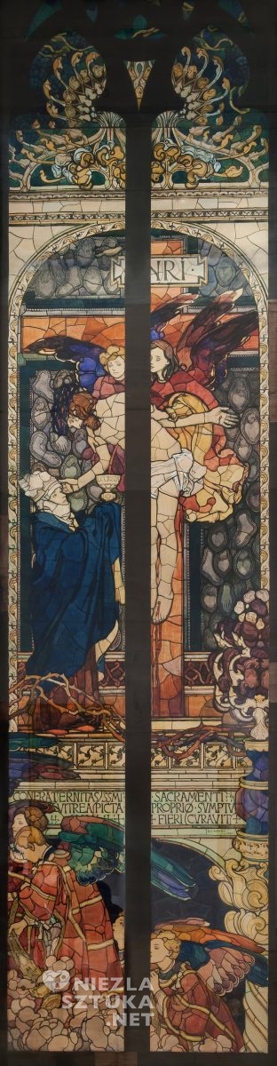 Józef Mehoffer, karton do witraża, sztuka polska, Niezła sztuka