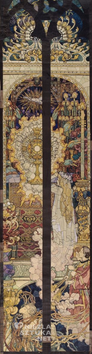 Józef Mehoffer, karton do witraża, sztuka polska, Niezła sztuka