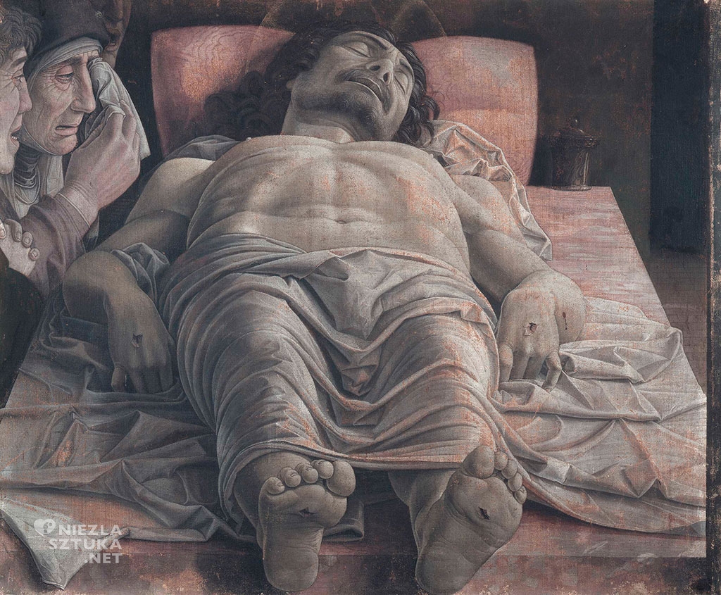 Andrea Mantegna Opłakiwanie zmarłego Chrystusa, Niezła sztuka