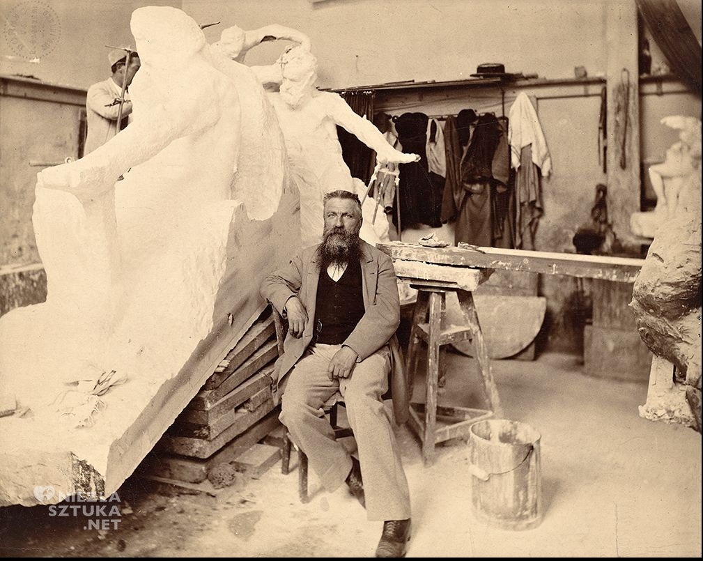 Rodin w atelier, fot. Dornac, archives Larousse, Paryż