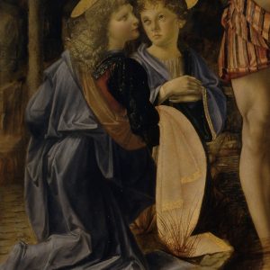 Leonardo da Vinci Andrea del Verrocchio Chrzest Chrystusa