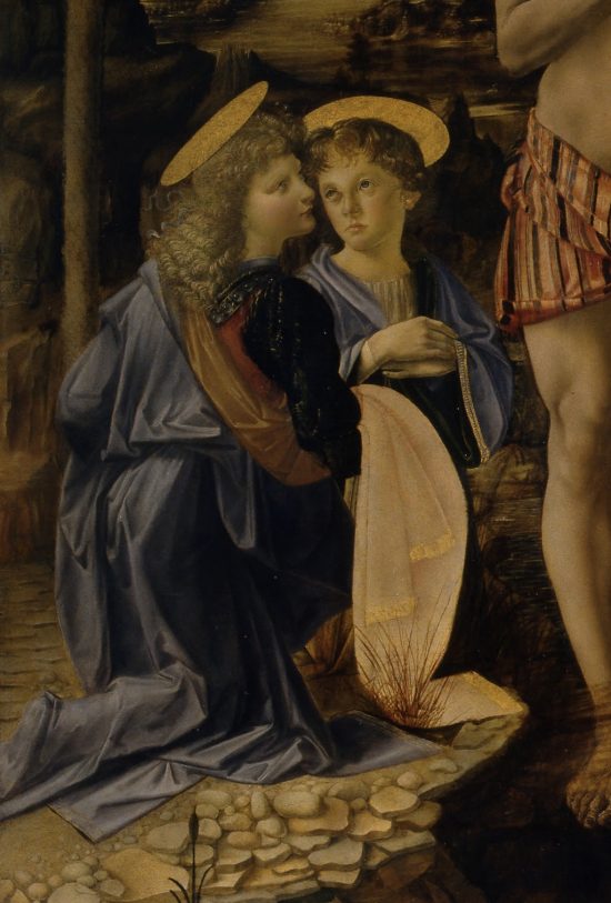 Leonardo da Vinci Andrea del Verrocchio Chrzest Chrystusa