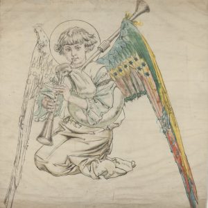 Jan Matejko, karton do polichromii, kościół Mariacki, sztuka polska, malarstwo polskie, Niezła sztuka