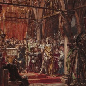 Jan Matejko, Koronacja pierwszego króla, malarstwo historyczne, sztuka polska, malarstwo polskie, Niezła sztuka