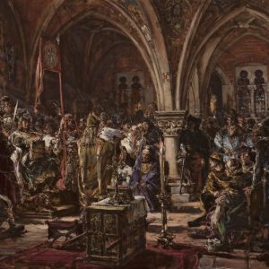 Jan Matejko, Pierwszy Sejm w Łęczycy, malarstwo historyczne, sztuka polska, malarstwo polskie, Niezła sztuka