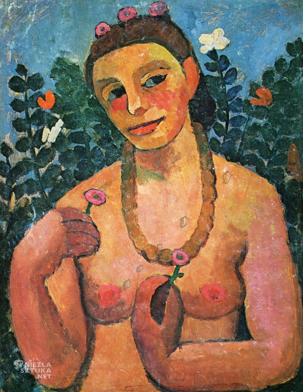 Paula Modersohn-Becker, Autoportret , niemieckie malarstwo, ekspresjonizm, Niezła sztuka