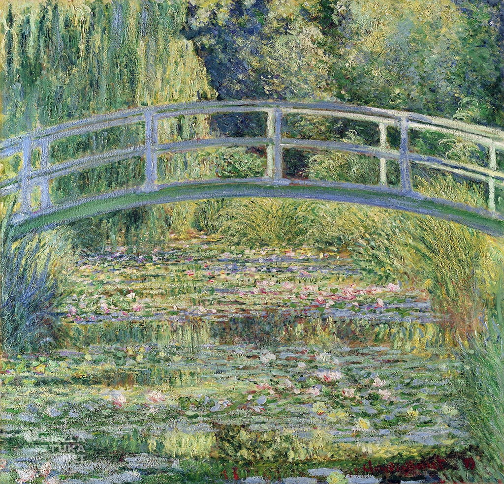 Claude Monet Japoński mostek. Staw z liliami wodnymi, impresjonizm, Niezła sztuka