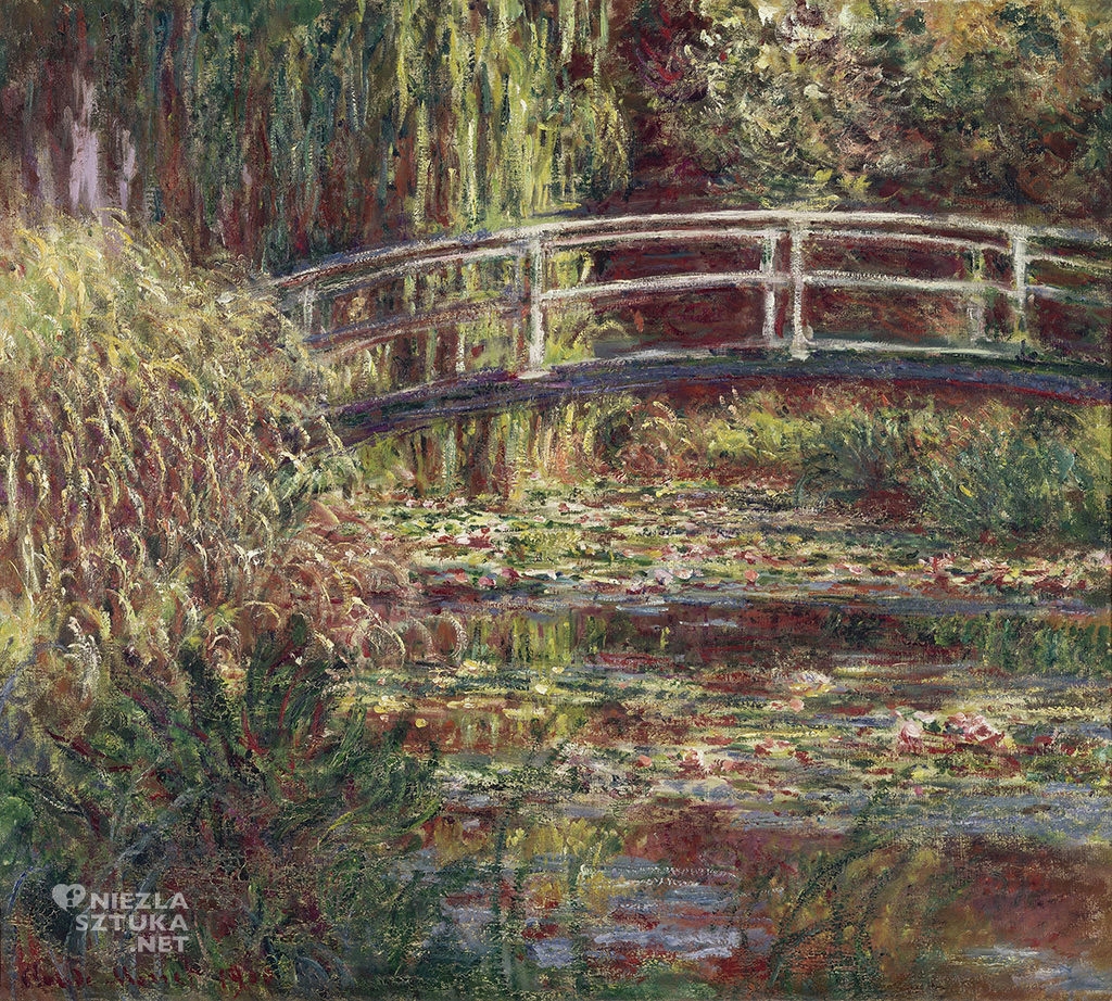 Claude Monet Japoński mostek, impresjonizm, Niezła sztuka