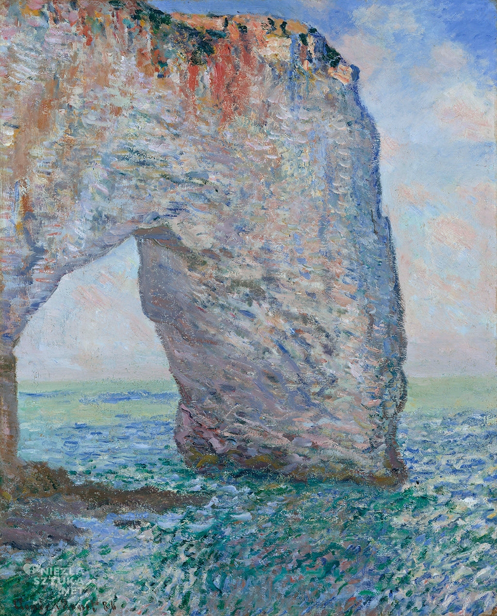 Claude Monet, Manneporte w pobliżu Étretat, impresjonizm, Niezła sztuka