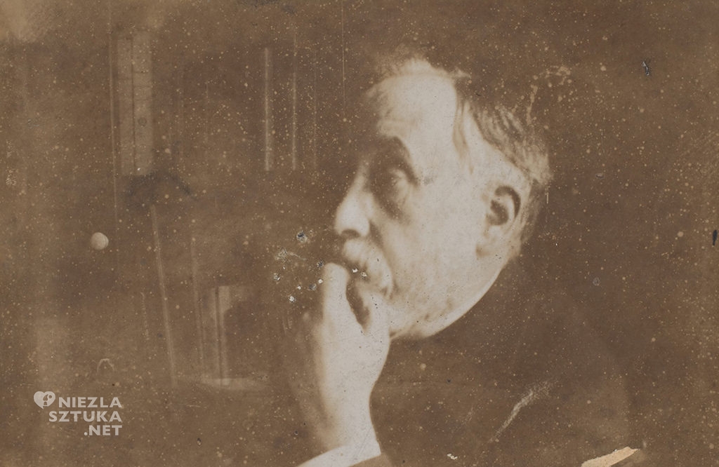 Edgar Degas, Autoportret w bibliotece, fotografia, niezła sztuka