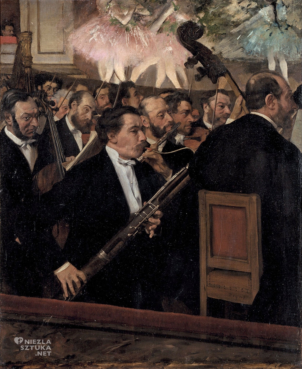 Edgar Degas, Orkiestra Opery Paryskiej, Paryż, niezła sztuka