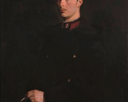 Wojciech Kossak, Autoportret w mundurze ułańskim, sztuka polska, malarstwo, Niezła Sztuka