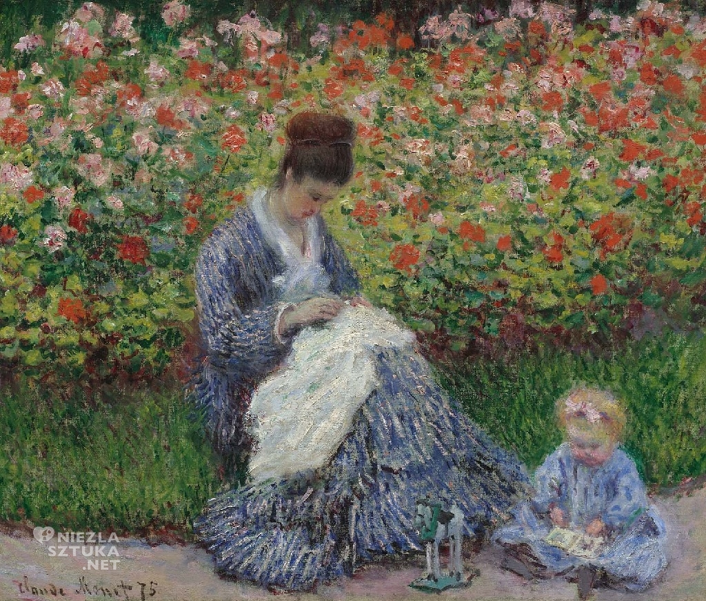 Claude Monet, Camille Monet z dzieckiem, impresjonizm, Niezła sztuka