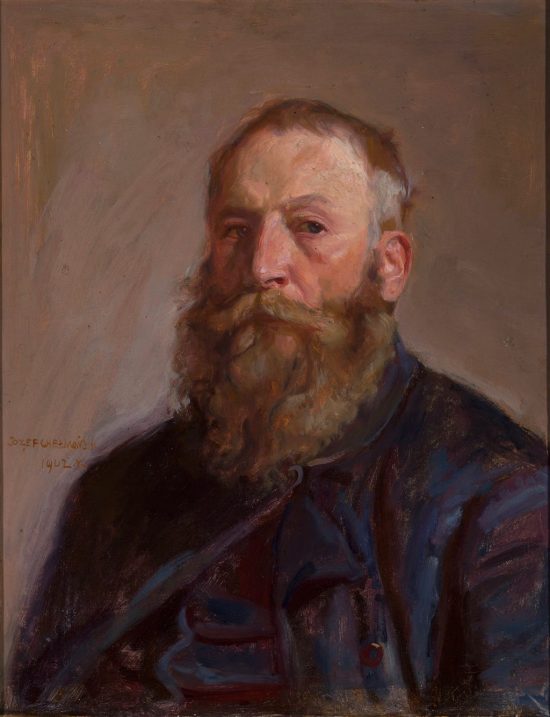 Józef Chełmoński, Autoportret, artysta polski, sztuka polska, Niezła sztuka
