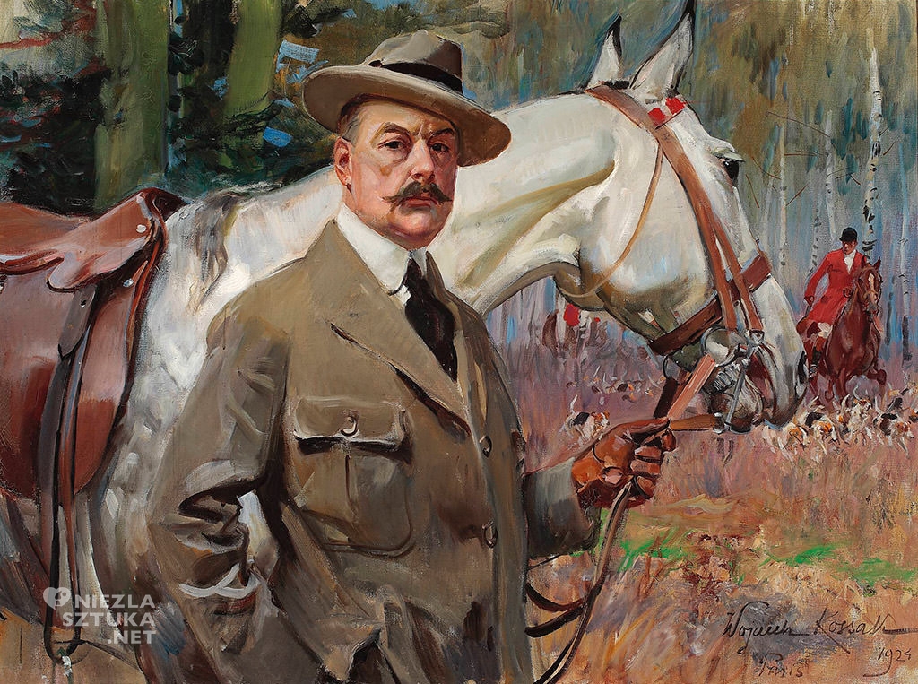 Wojciech Kossak, Autoportret, sztuka polska, malarstwo, Niezła Sztuka