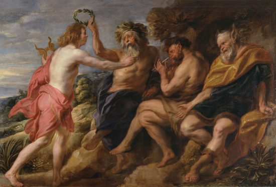 Jacob Jordaens, Apollo zwyciężający fauna, 1636-1638, olej, płótno, Museo Nacional del Prado, Madryt, Niezła sztuka