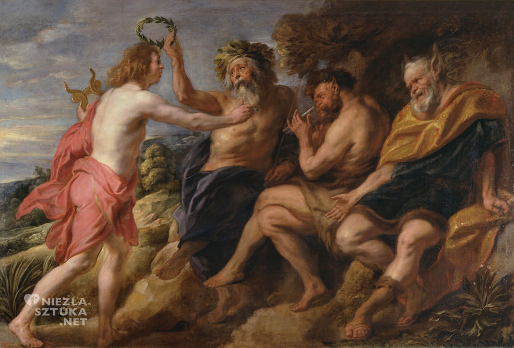 Jacob Jordaens, Apollo zwyciężający fauna, 1636-1638, olej, płótno, Museo Nacional del Prado, Madryt, Niezła sztuka