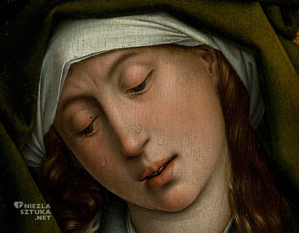 Rogier van der Weyden, Zdjęcie z krzyża, ok. 1435/43 olej, tempera, drewno, Museo Nacional del Prado, Madryt, malarstwo, Niezła sztuka