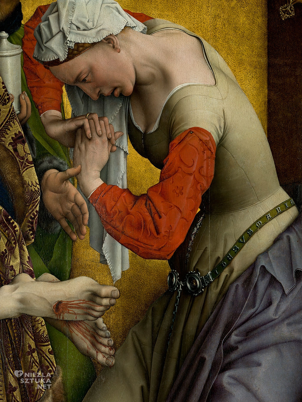 Rogier van der Weyden, Zdjęcie z krzyża, ok. 1435/43 olej, tempera, drewno, Museo Nacional del Prado, Madryt, malarstwo, Niezła sztuka