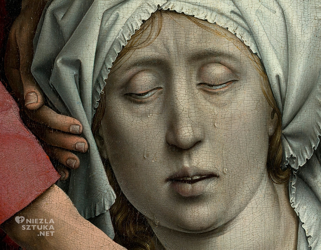 Rogier van der Weyden, Zdjęcie z krzyża, ok. 1435/43 olej, tempera, drewno, Museo Nacional del Prado, Madryt, malarstwo, Niezła sztuka