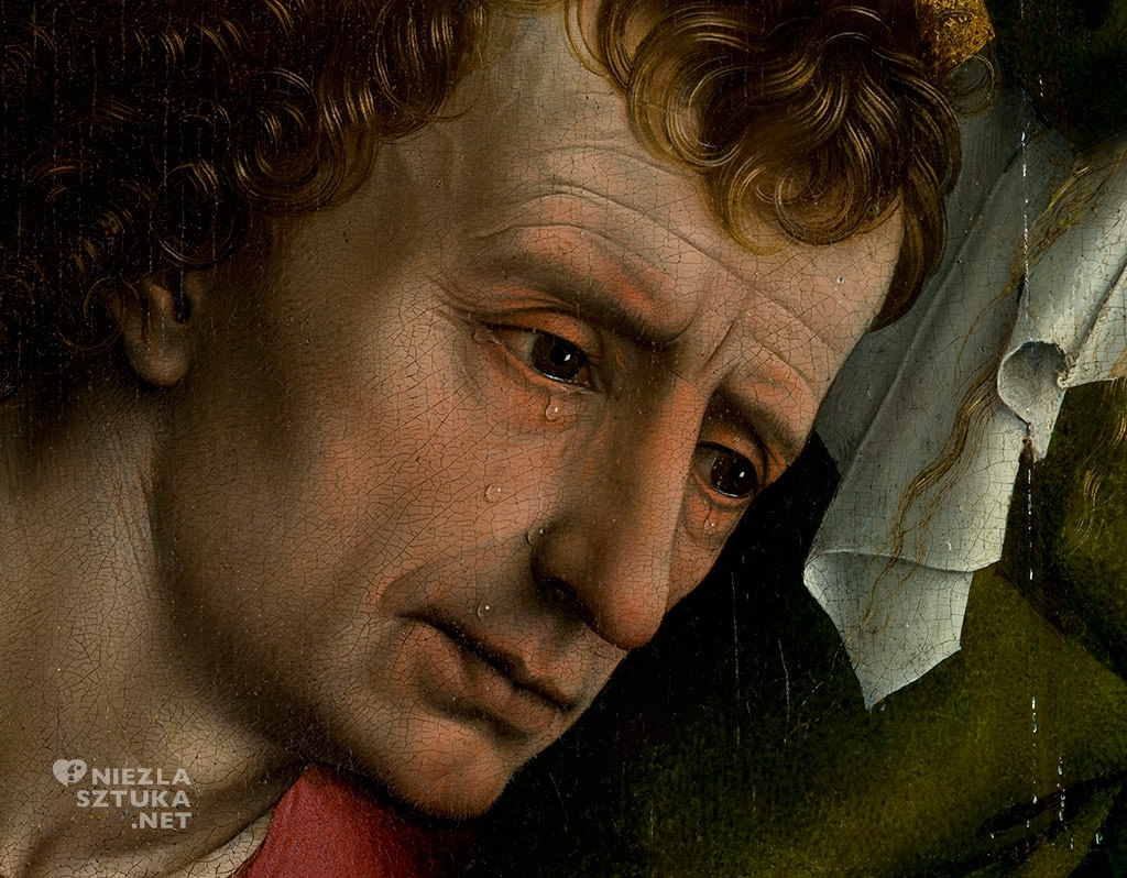 Rogier van der Weyden, Zdjęcie z krzyża, ok. 1435/43 olej, tempera, drewno, Museo Nacional del Prado, Madryt, malarstwo, Niezła sztuka