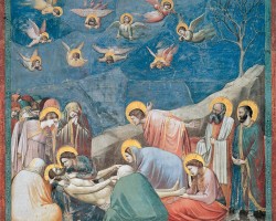 Giotto di Bondone Opłakiwanie fresk Padwa, kaplica Scrovegnich Niezła sztuka