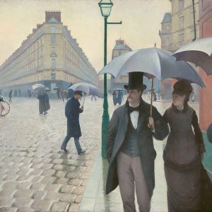 Gustave Caillebotte Ulica paryska Deszczowy dzień