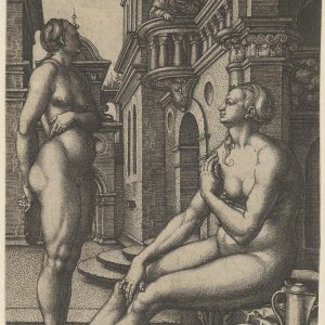 Heinrich Aldegrever, Batszeba w kąpieli, 1532, The Metropolitan Museum of Art, New York Niezła sztuka