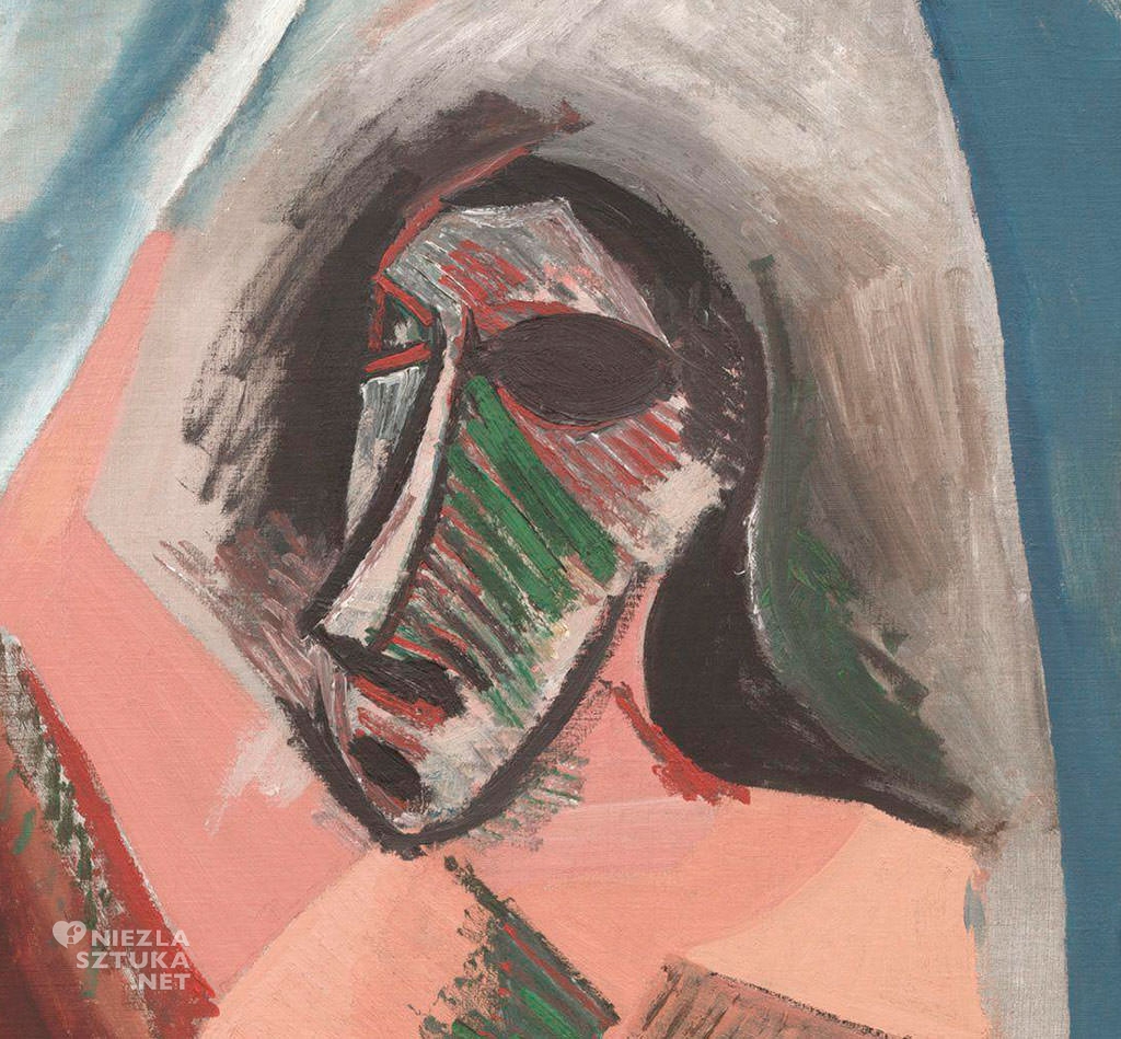 Pablo Picasso, Panny z Awinionu, detal, 1907, olej, płótno, Museum of Modern Art, Nowy Jork, Niezła sztuka