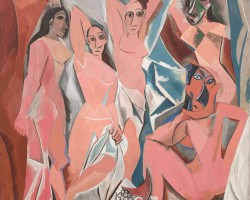 Pablo Picasso, Panny z Awinionu, 1907, olej, płótno, Museum of Modern Art, Nowy Jork, Niezła sztuka