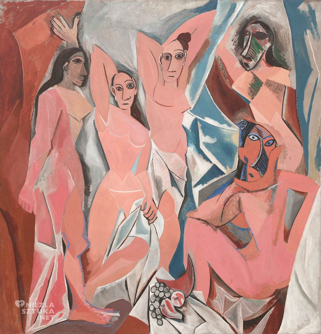 Pablo Picasso, Panny z Awinionu, 1907, olej, płótno, Museum of Modern Art, Nowy Jork, Niezła sztuka