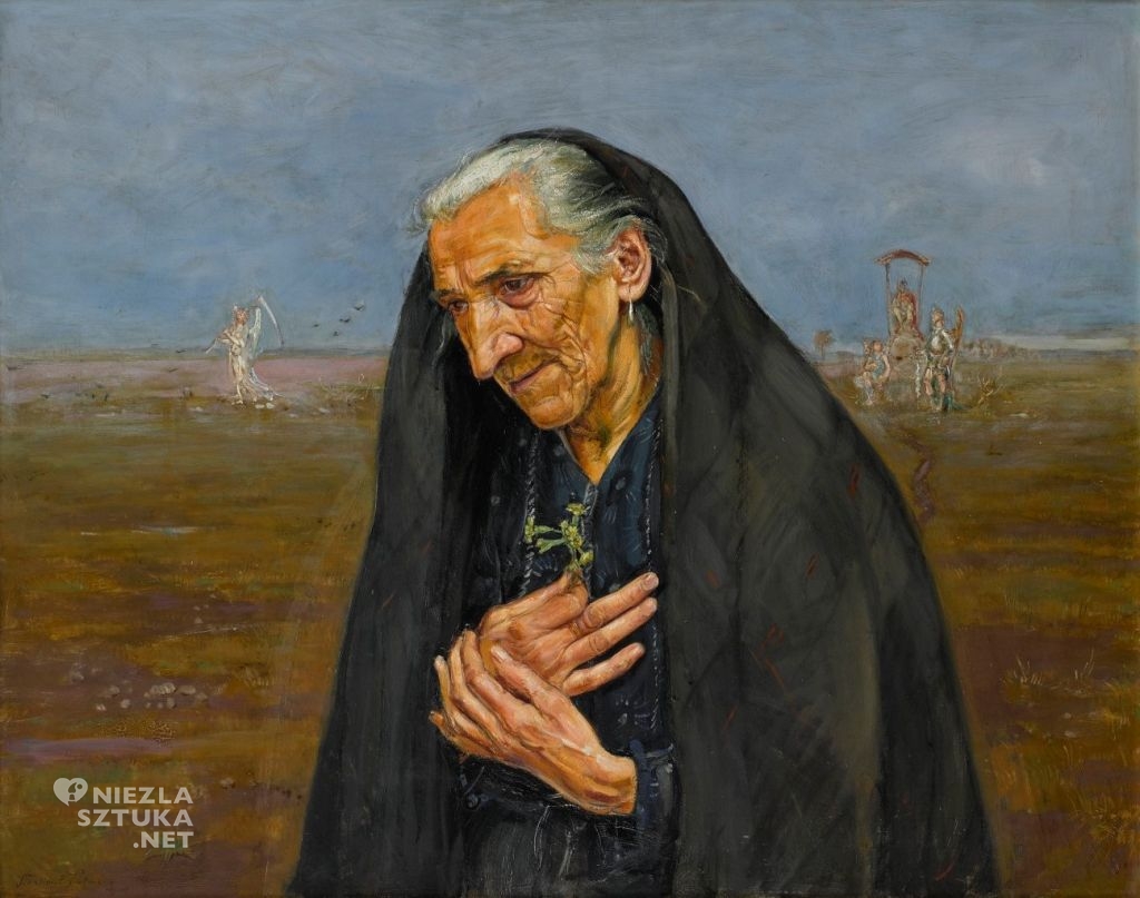 Wlastimil Hofman, Portret starej kobiety, sztuka polska, niezła sztuka