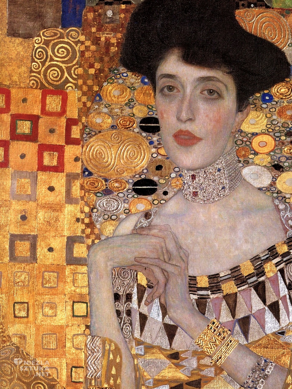 Gustav Klimt, Adele Bloch-Bauer I, 1907, Neue Galerie, New York, Niezła sztuka