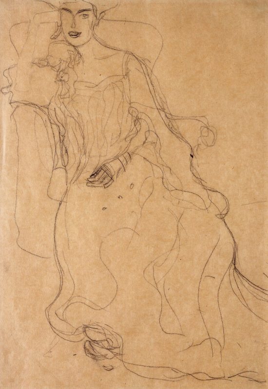 Gustav Klimt, Szkic do obrazu - Adele Bloch-Bauer, Neue Galerie, New York, Niezła sztuka