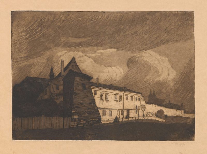 Władysław Skoczylas, Baszta Augustianów w Krakowie, sztuka polska, niezła sztuka