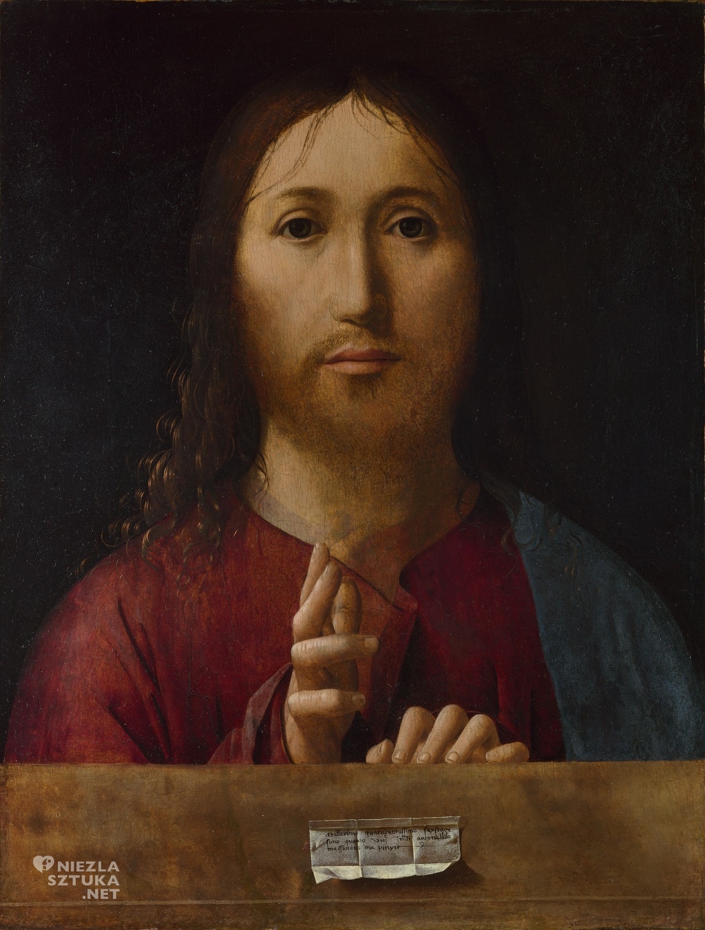 Antonello da Messina Salvator Mundi, 1465, National Gallery, London, Niezła sztuka