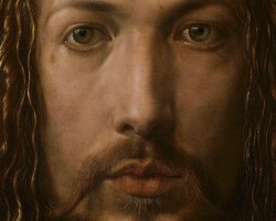Albrecht Dürer, Autoportret w futrze, detal, Niezła Sztuka