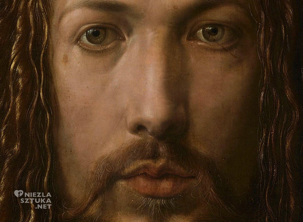 Albrecht Dürer, Autoportret w futrze, detal, Niezła Sztuka