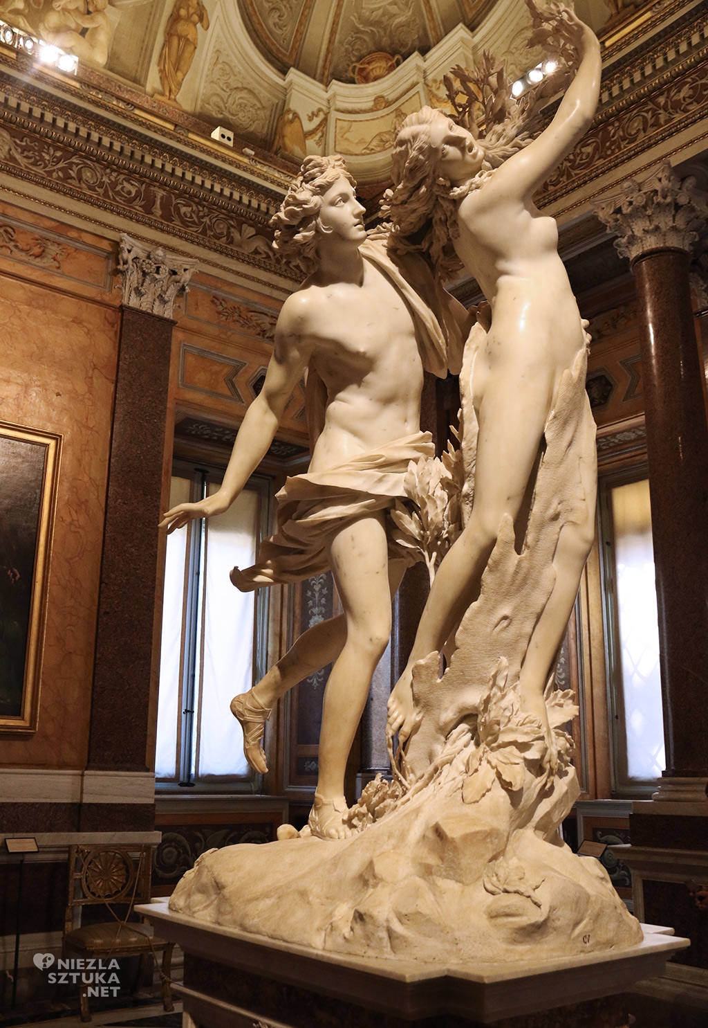 Bernini, Apollo i Dafne, Galeria Borghese, Rzym, rzeźba, Niezła sztuka