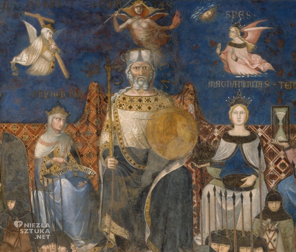 Palazzo Pubblico, Ambrogio Lorenzetti, Siena, Włochy, sztuka włoska, Niezła sztuka