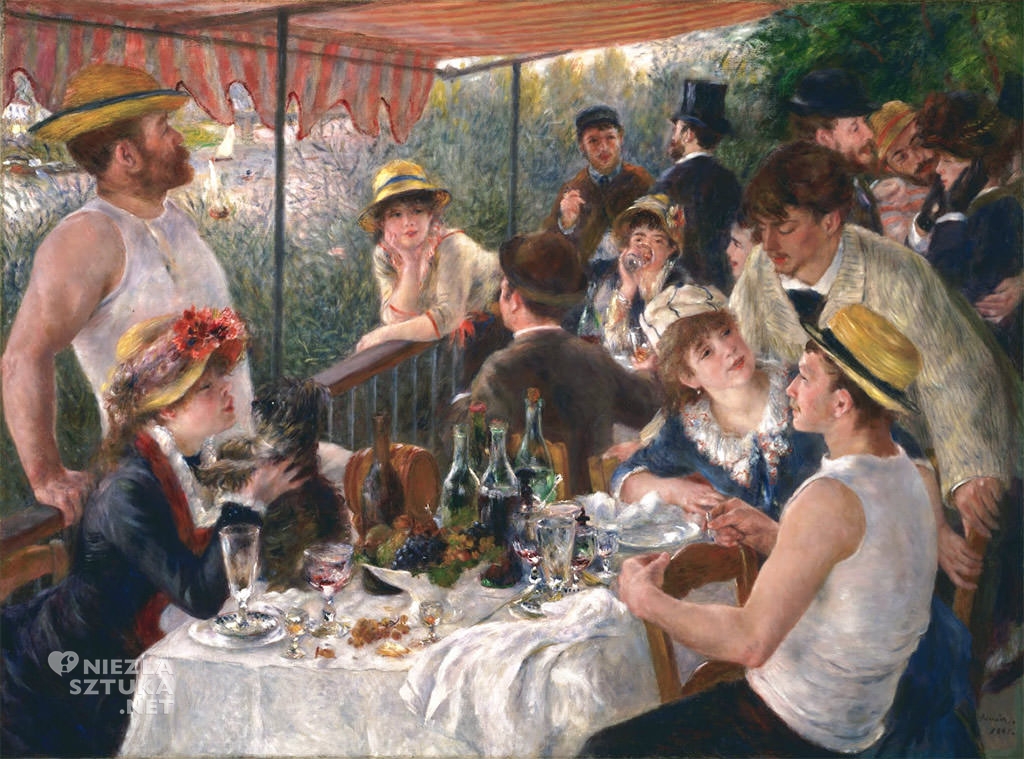 Auguste Renoir, Śniadanie wioślarzy, impresjonizm, Niezła sztuka
