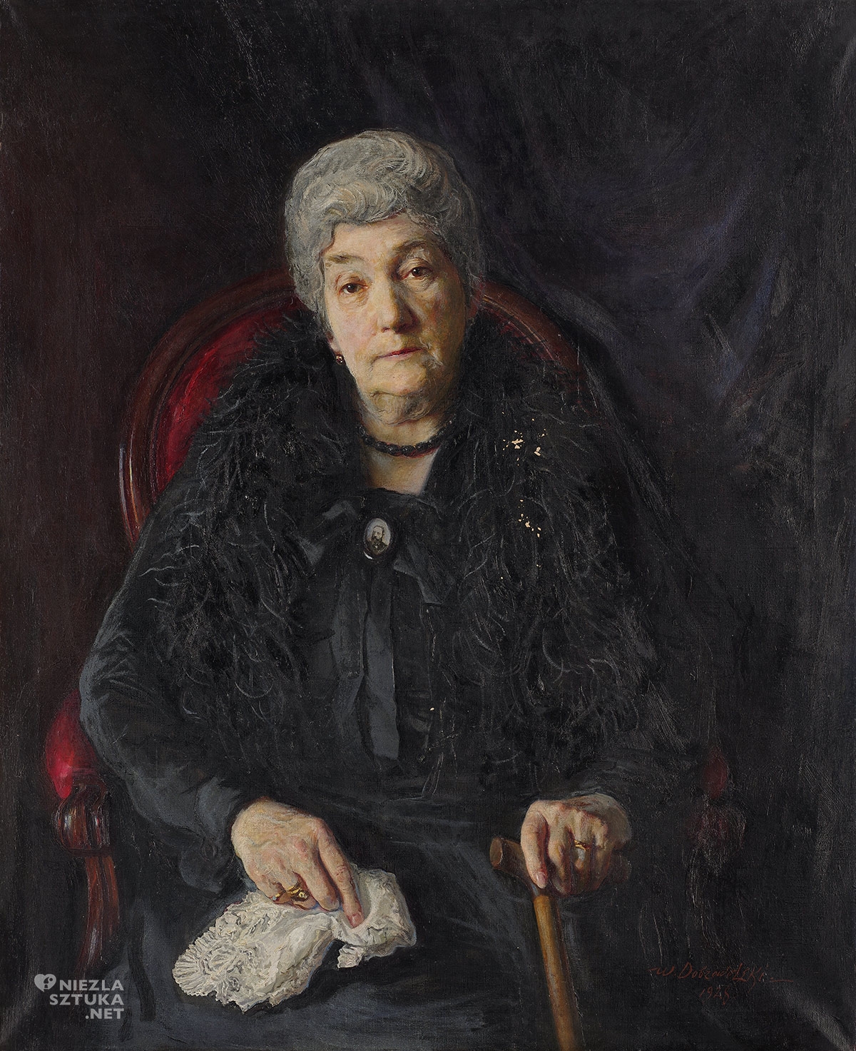 Wacław Dobrowolski Portret Heleny Geyerowej