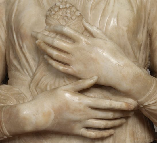 Andrea del Verrocchio, Dama z bukietem, rzeźba, sztuka włoska, Niezła sztuka