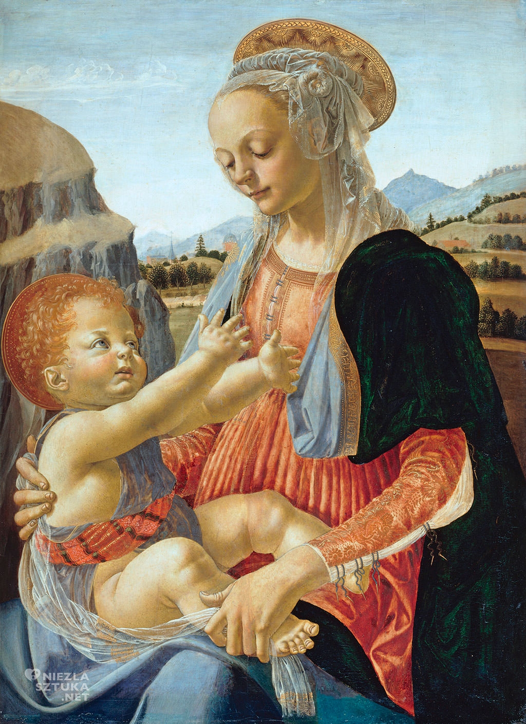 Andrea del Verrocchio, Madonna z Dzieciątkiem, sztuka włoska, Niezła sztuka